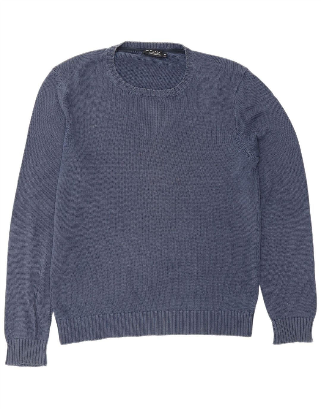 HACKETT Męski sweter z okrągłym dekoltem, średni granatowy, bawełniany