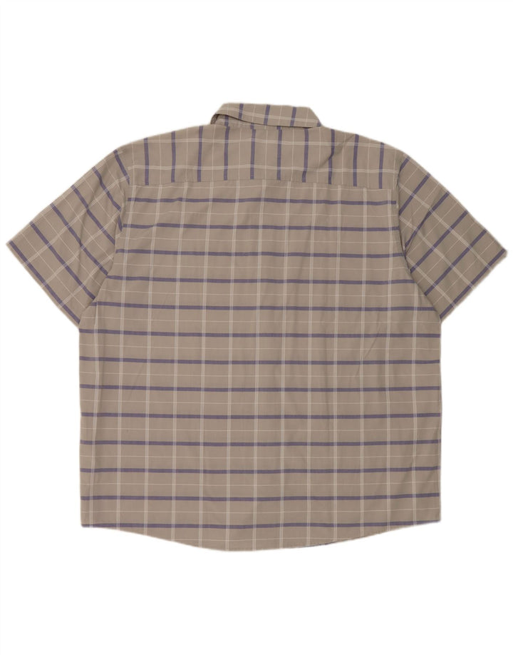 Męska koszulka z krótkim rękawem Adidas 2XL Szara, poliestrowa kratka