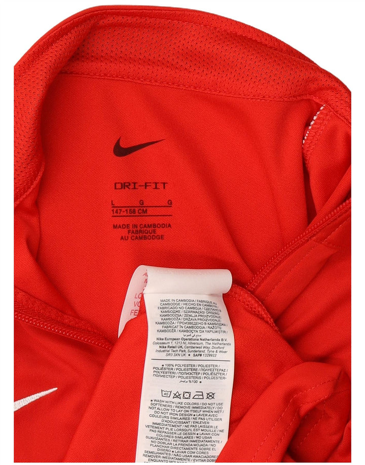 Chłopięca kurtka dresowa Nike Dri Fit 12-13 lat, duża, czerwona, poliester