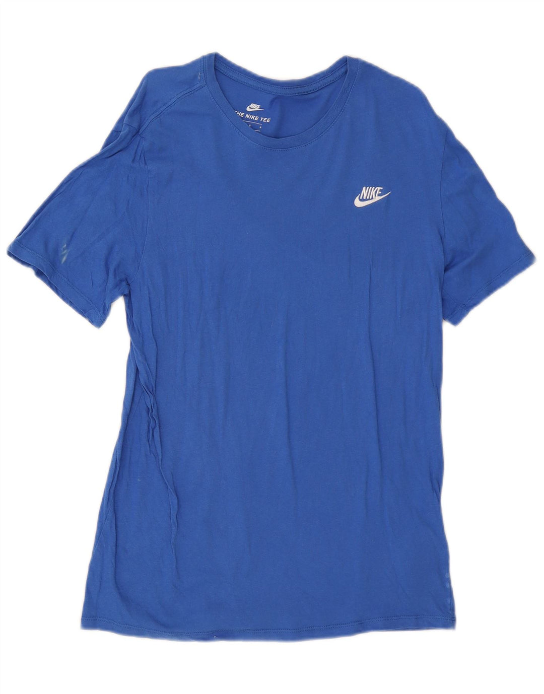 Męski T-shirt Nike o sportowym kroju, duży, niebieski, bawełniany