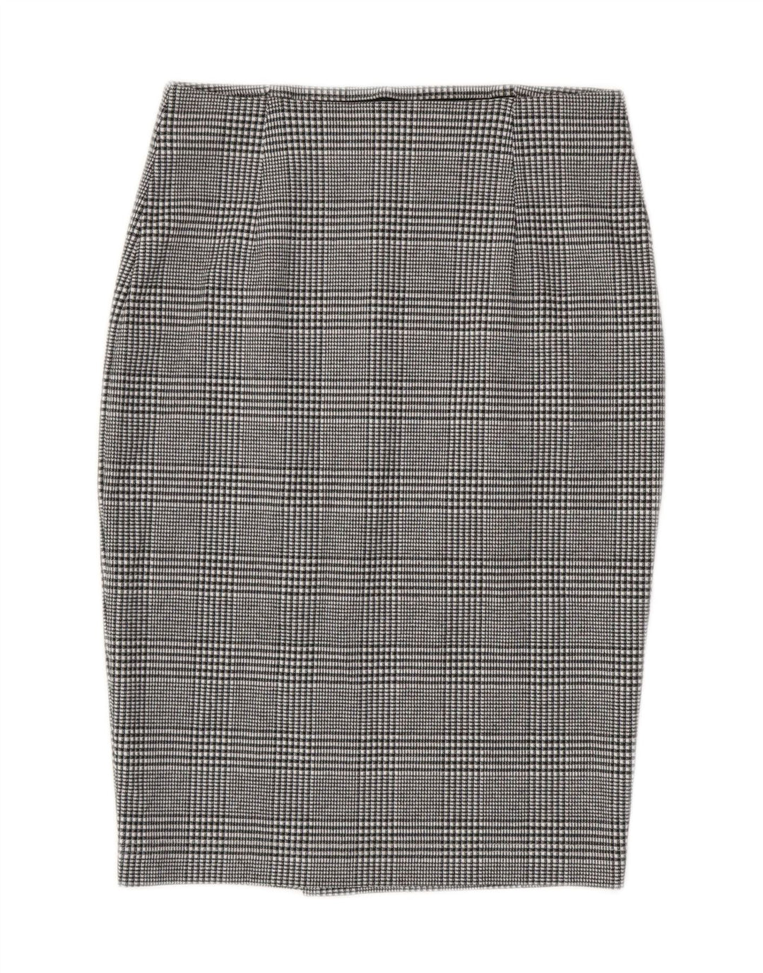 Marks & Spencer Damska spódnica ołówkowa UK 8 Small W28 Szara, poliestrowa kratka