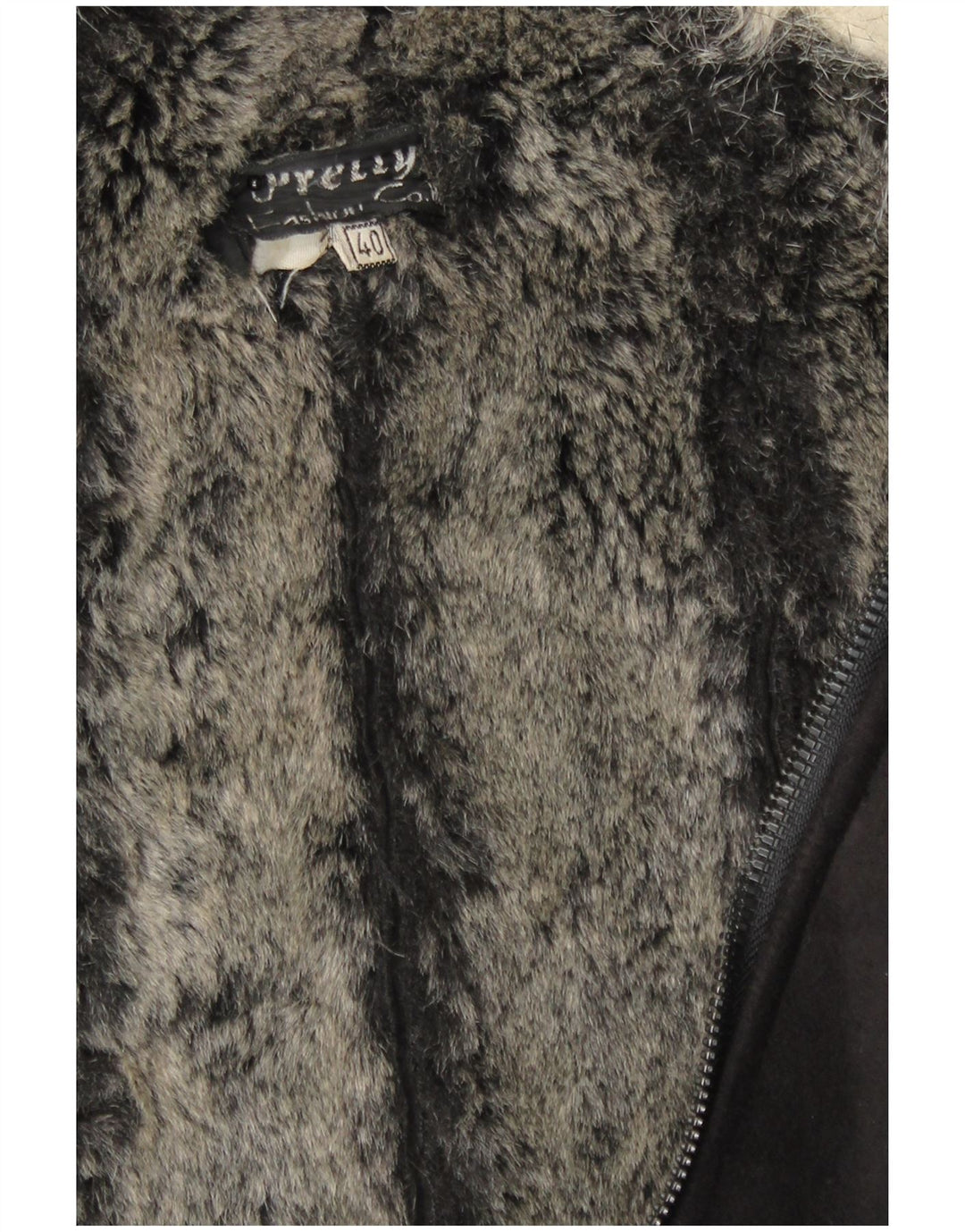 Vintage damski płaszcz Sherpa IT 40 Small Black
