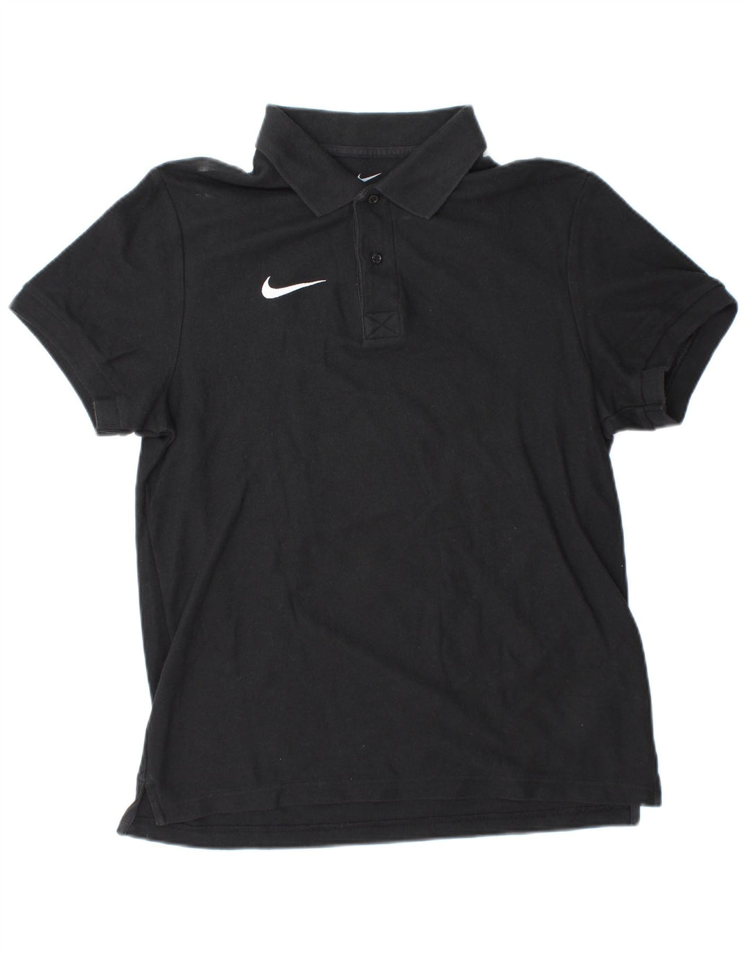 Męska koszulka polo NIKE, średnia czarna, bawełniana