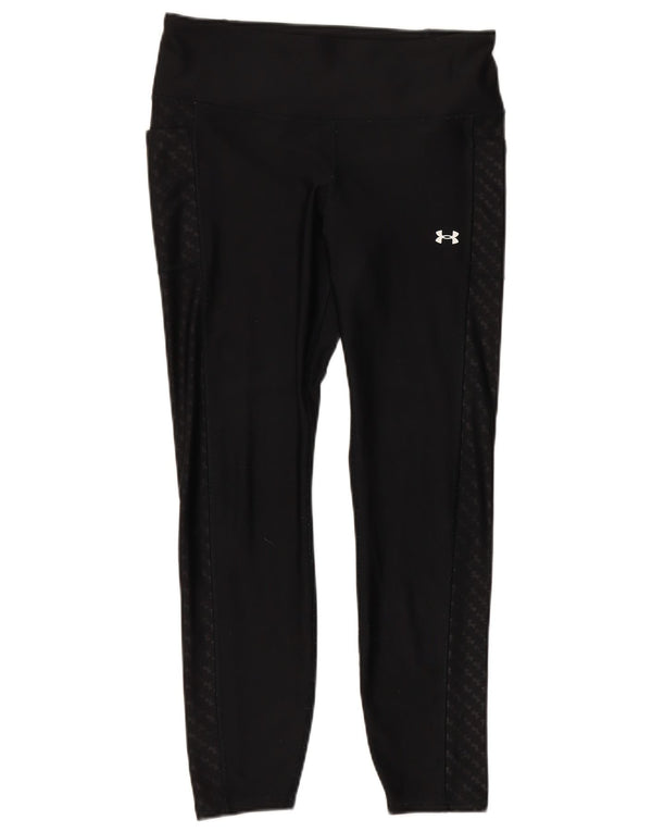 Legginsy damskie UNDER ARMOUR, duże, czarne, poliestrowe