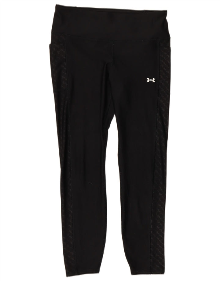 Legginsy damskie UNDER ARMOUR, duże, czarne, poliestrowe