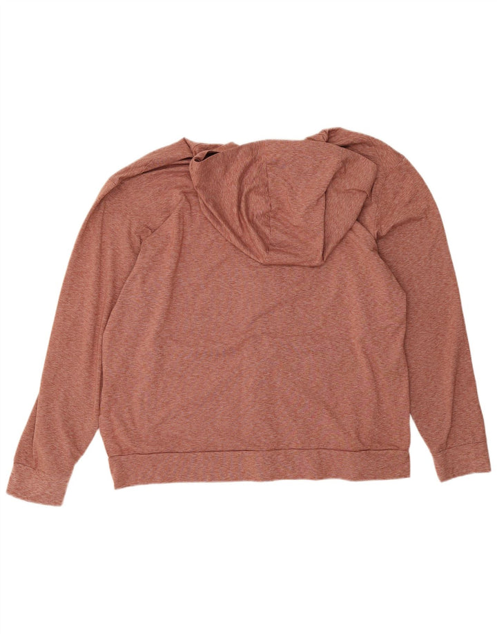 Męski sweter z kapturem i zamkiem błyskawicznym Nike Dri Fit, duży, czerwony, nakrapiany poliester