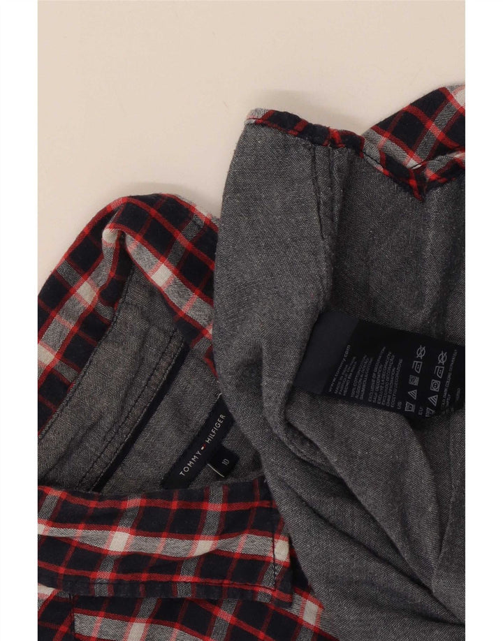 Koszula damska Tommy Hilfiger US 10, duża, wielobarwna krata, bawełniana