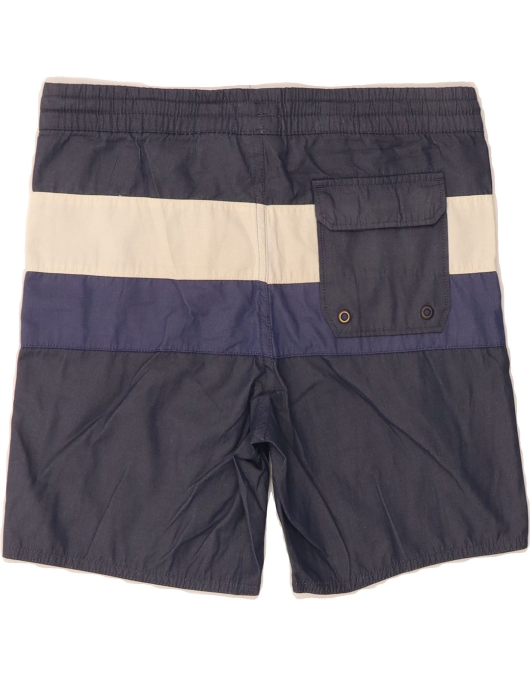 DC Boys Swimming Shorts 11-12 Years  Navy Blue Colourblock Polyester Vintage DC and Second-Hand DC from Messina Hembry 