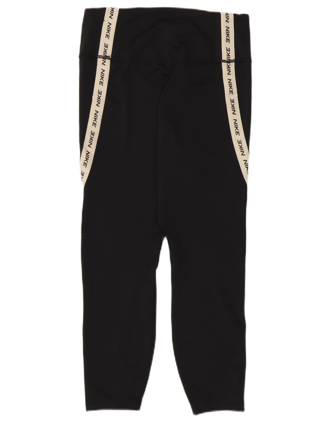 Damskie legginsy NIKE Dri Fit Graphic Capri UK 12, średni czarny, blok kolorów