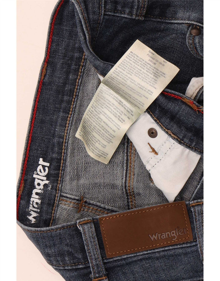 Męskie proste dżinsy Wrangler W36 L34, niebieskie, bawełniane