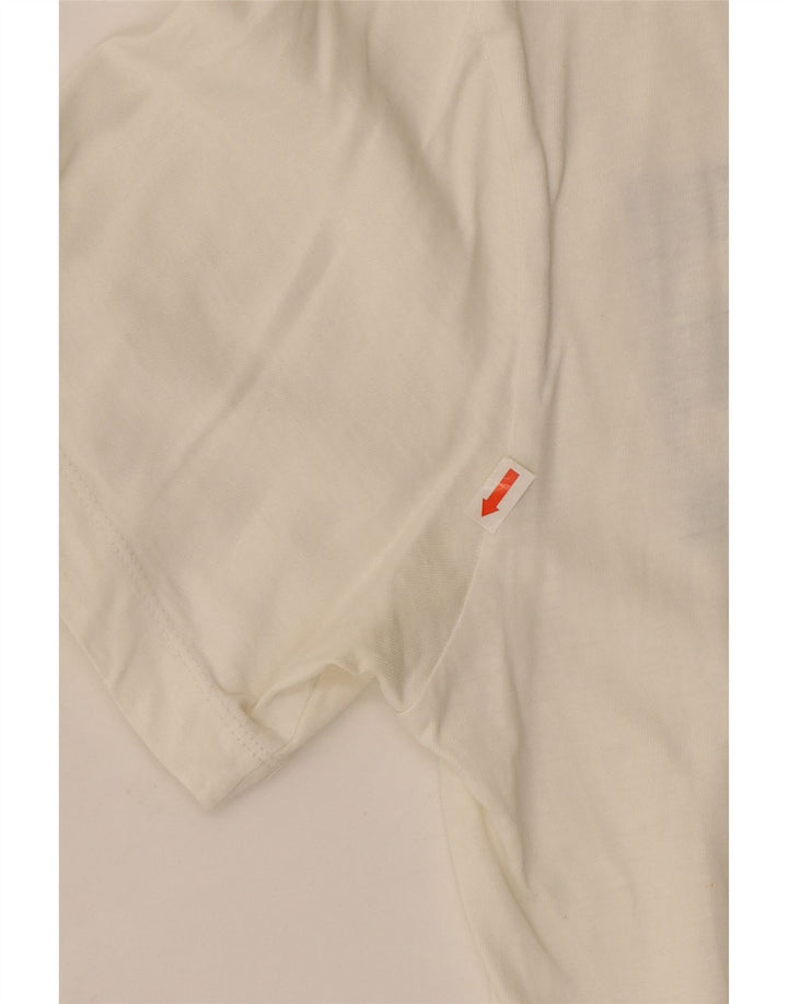 Męski T-shirt z grafiką Nike, mały, biały, bawełniany