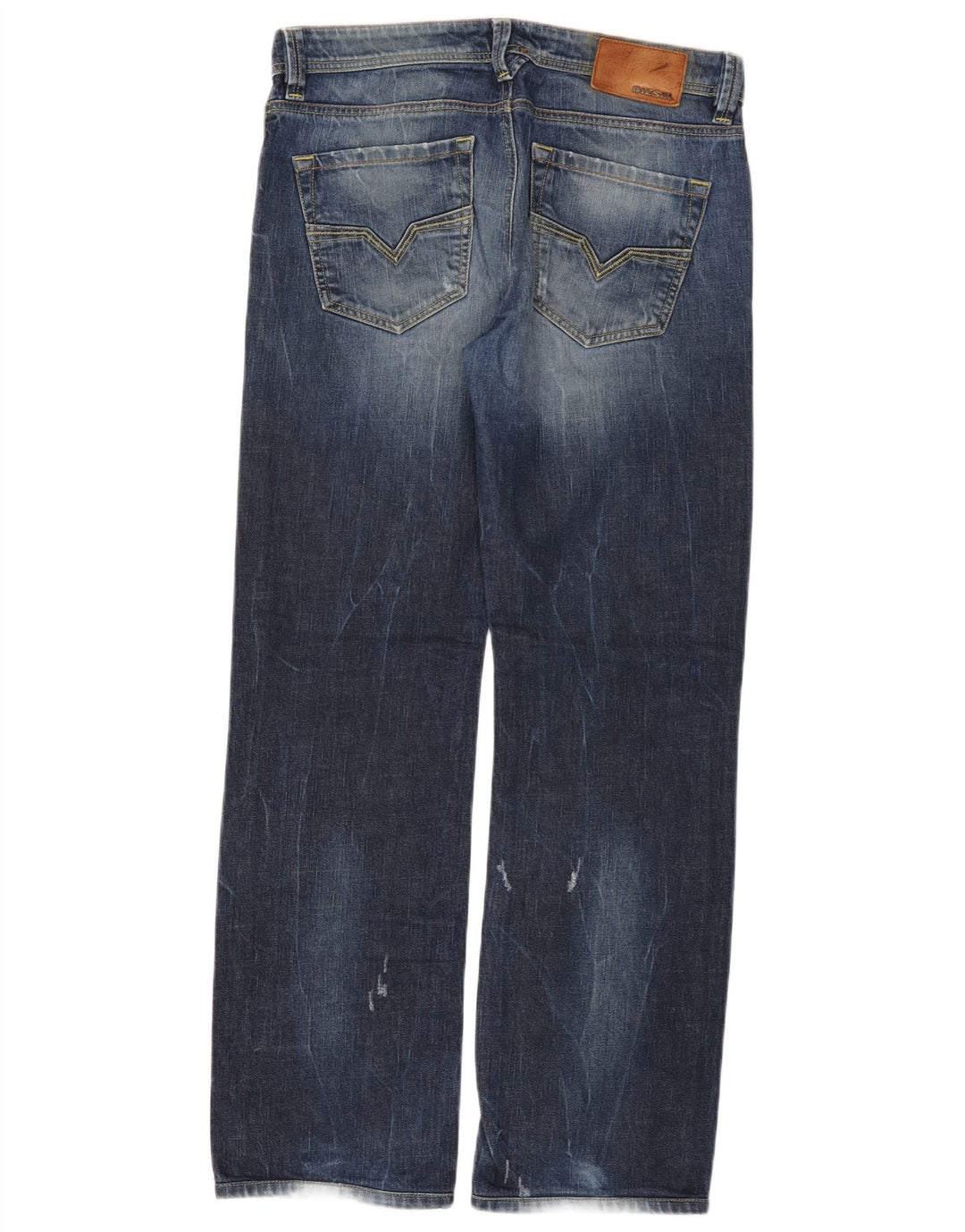 Diesel Męskie Larkee Regular Straight Jeans W30 L32 Niebieskie bawełniane