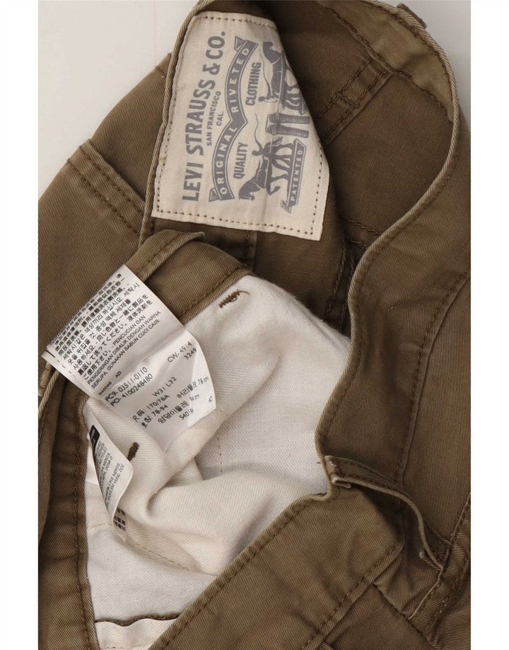 Męskie spodenki chino Levi's W31, średnia bawełna khaki