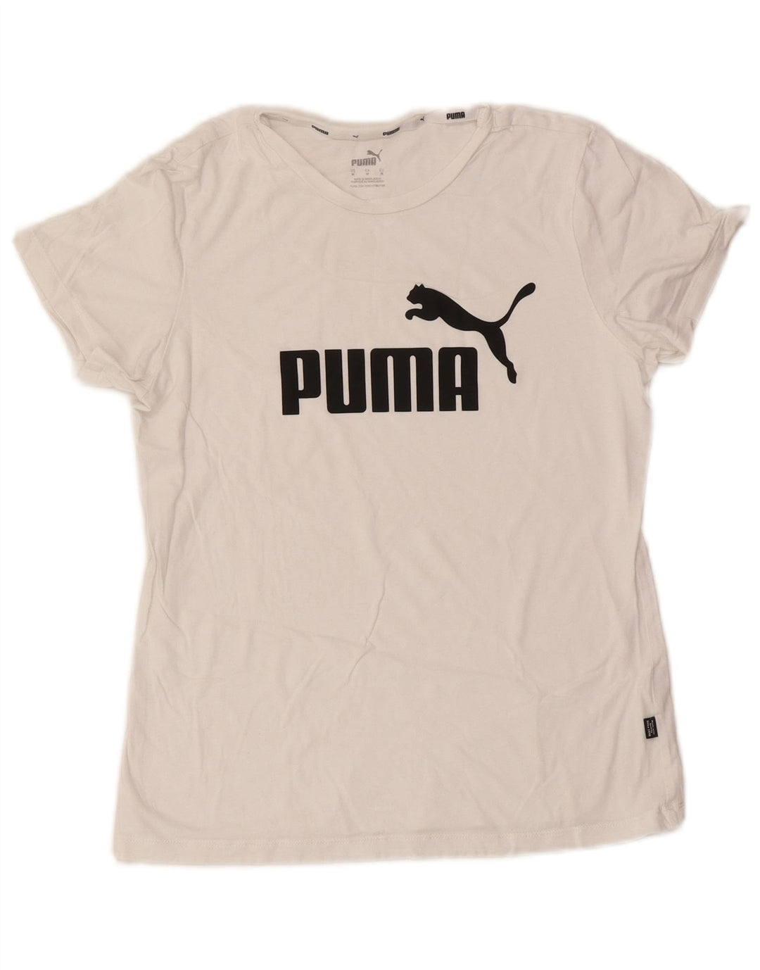 Damska koszulka z grafiką Puma Top UK 12 Średnia biel