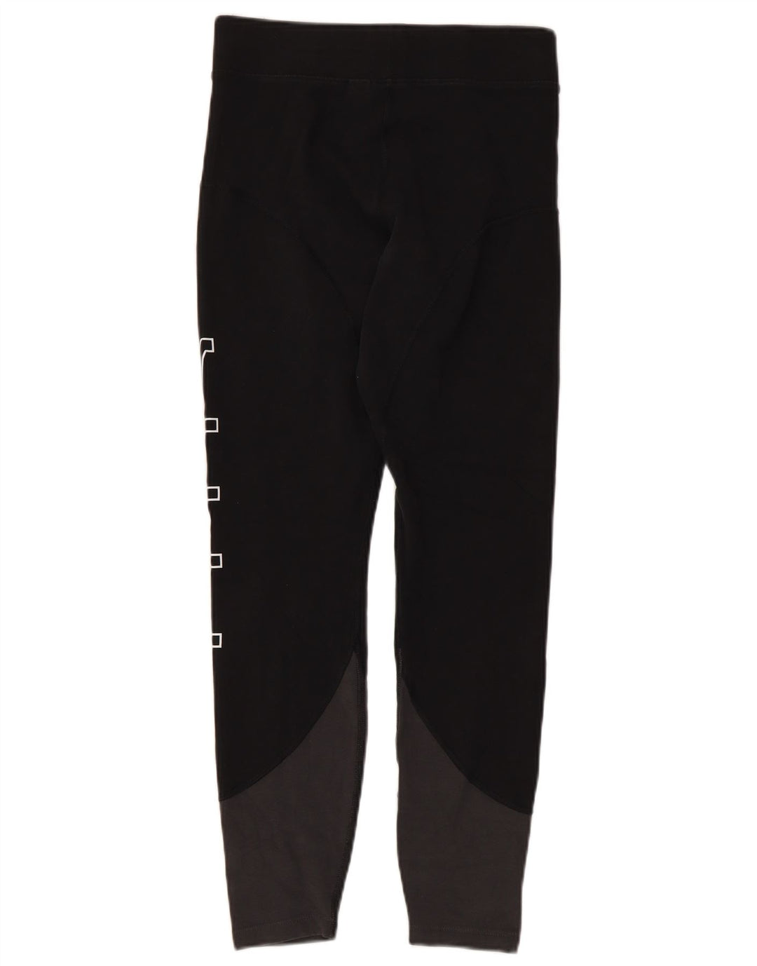 Damskie legginsy Nike Graphic UK 12, bawełna w kolorze średniej czerni