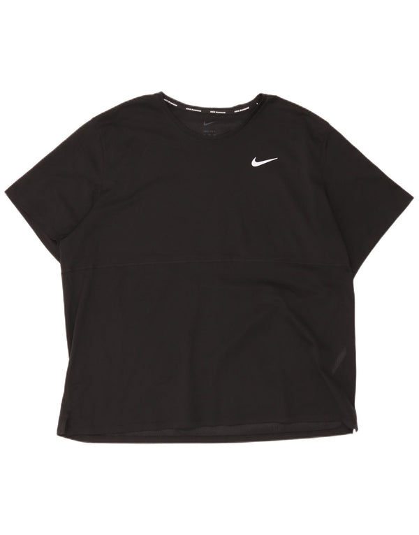 Męski T-shirt Nike Dri Fit Top 2XL Czarny Poliester