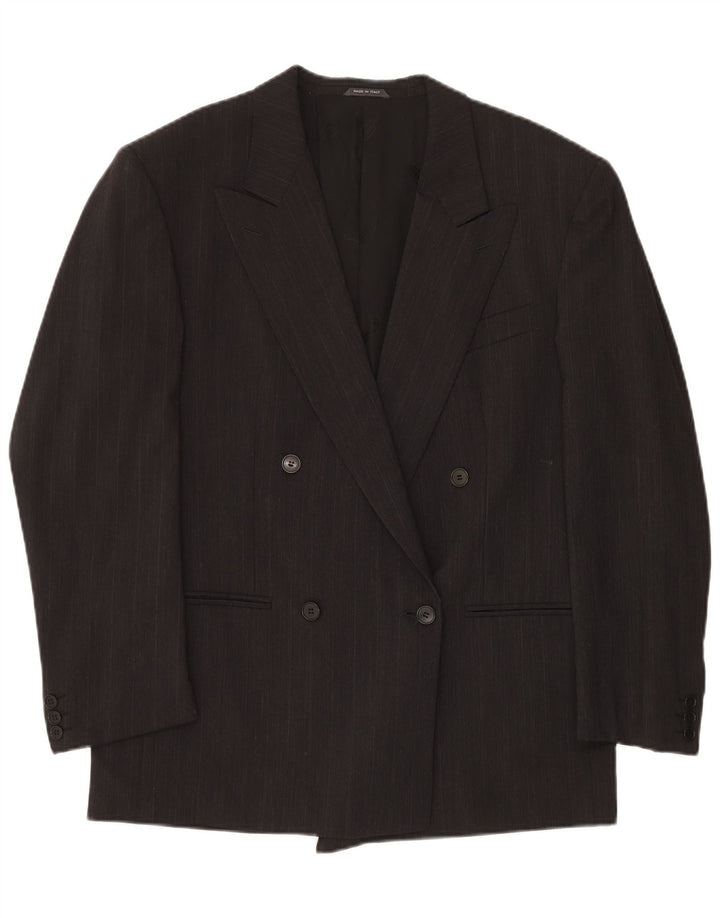 Męska marynarka MISSONI Uomo z podwójnymi piersiami IT 50, duże szare prążki