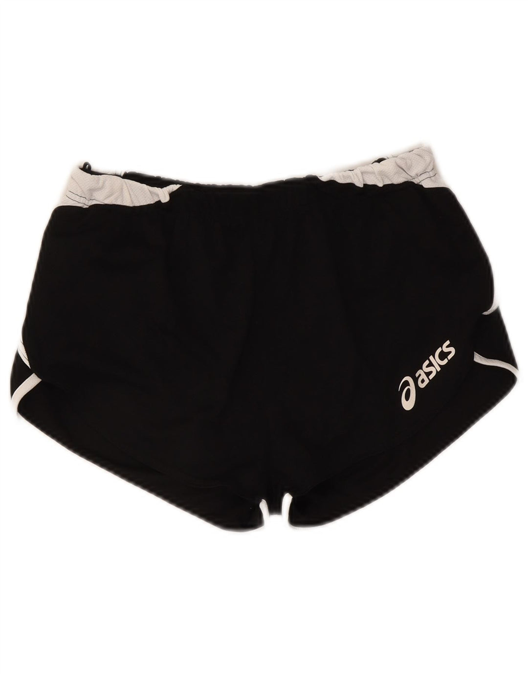 Damskie spodenki sportowe Asics z grafiką UK 10, mały, czarny poliester z blokami kolorów