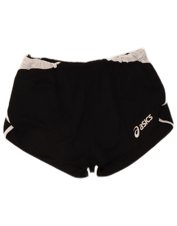 Damskie spodenki sportowe Asics z grafiką UK 10, mały, czarny poliester z blokami kolorów