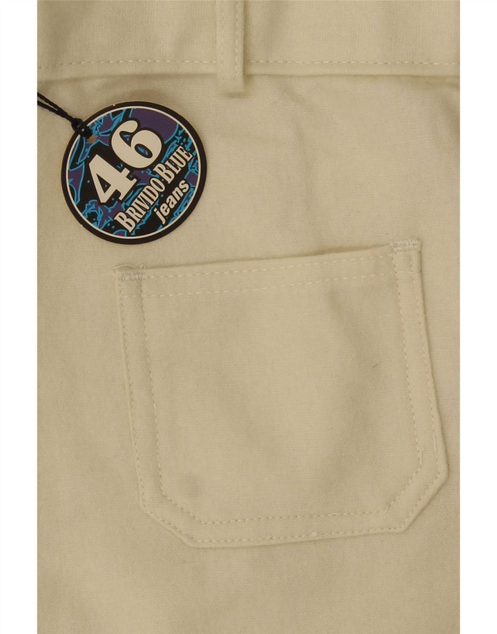 Vintage damskie spodnie typu bootcut, duże, W30 L32 w kolorze złamanej bieli