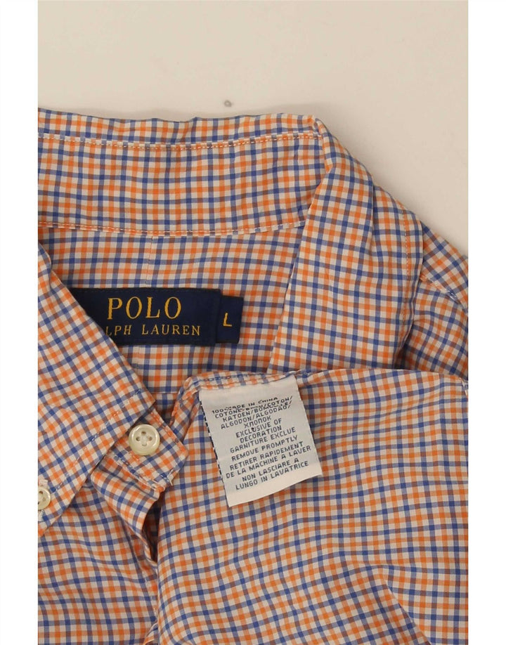 Koszula męska Polo Ralph Lauren, duża, wielokolorowa bawełniana kratka