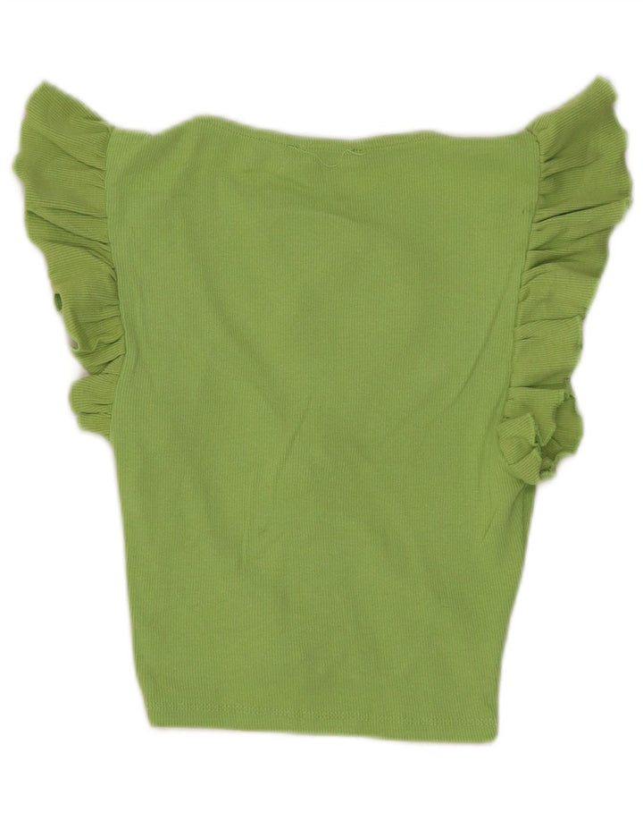 Damska bluzka Zara Crop Top UK 8 Small Green