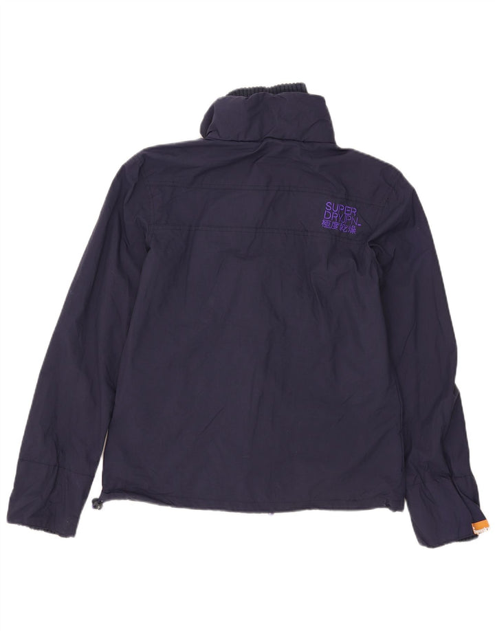 Damska kurtka wiatrówka Superdry The Windcheater UK 10, mała, granatowa