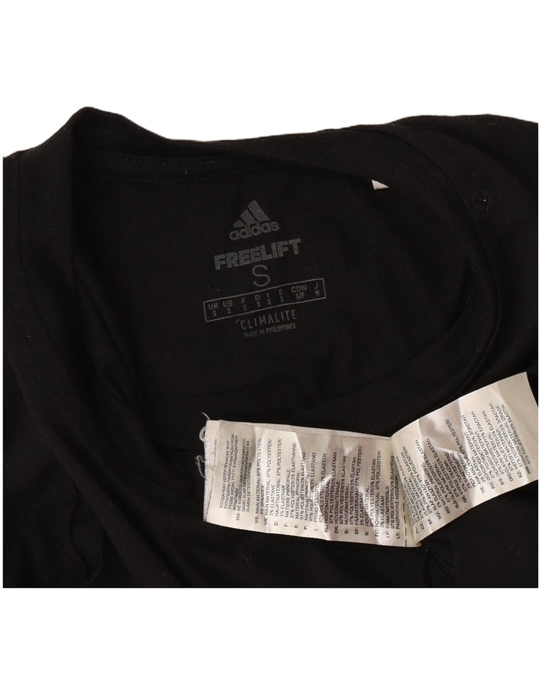 Adidas Męska koszulka Climalite Top, mała, czarna, z poliestru