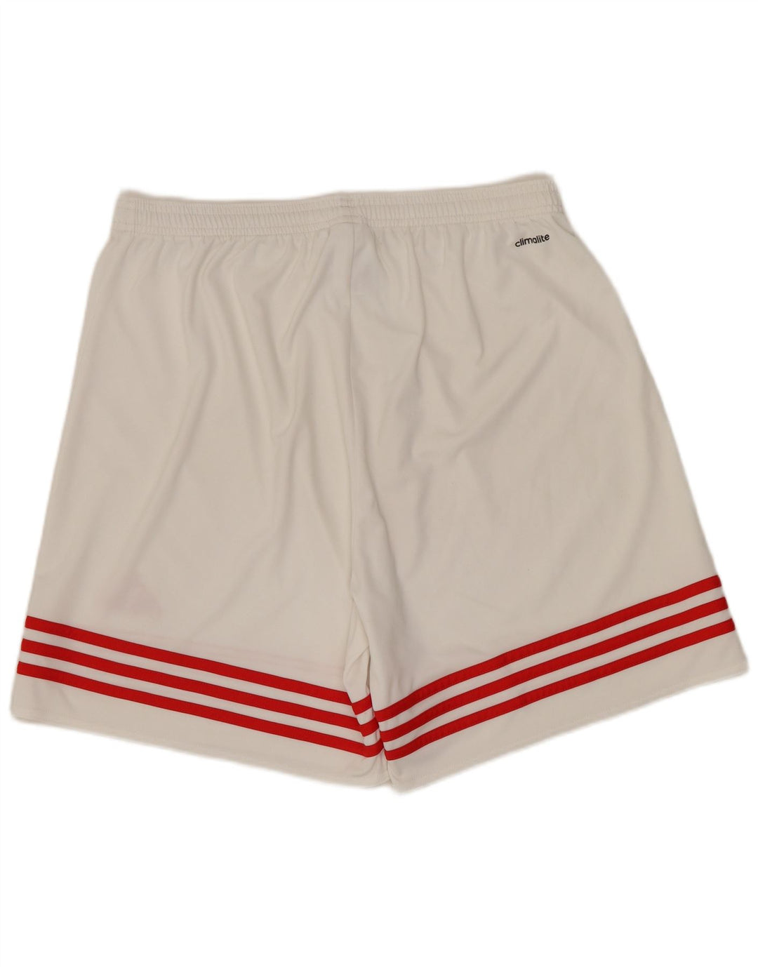 Męskie spodenki sportowe ADIDAS Climalite, duże, białe, poliestrowe