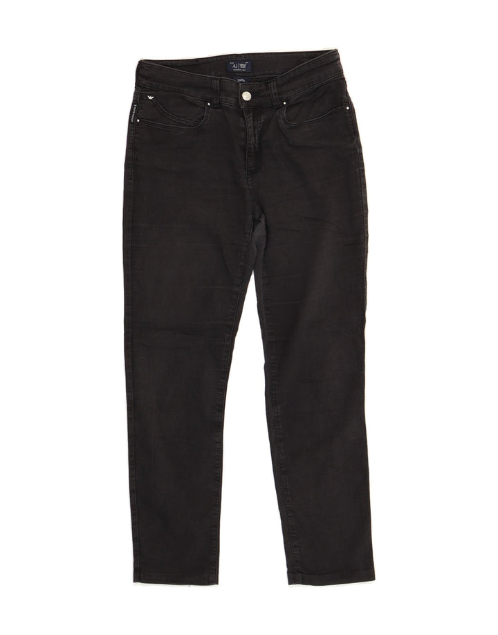 ARMANI Womens Slim Jeans W29 L27 Black Vintage Armani and Second-Hand Armani from Messina Hembry 