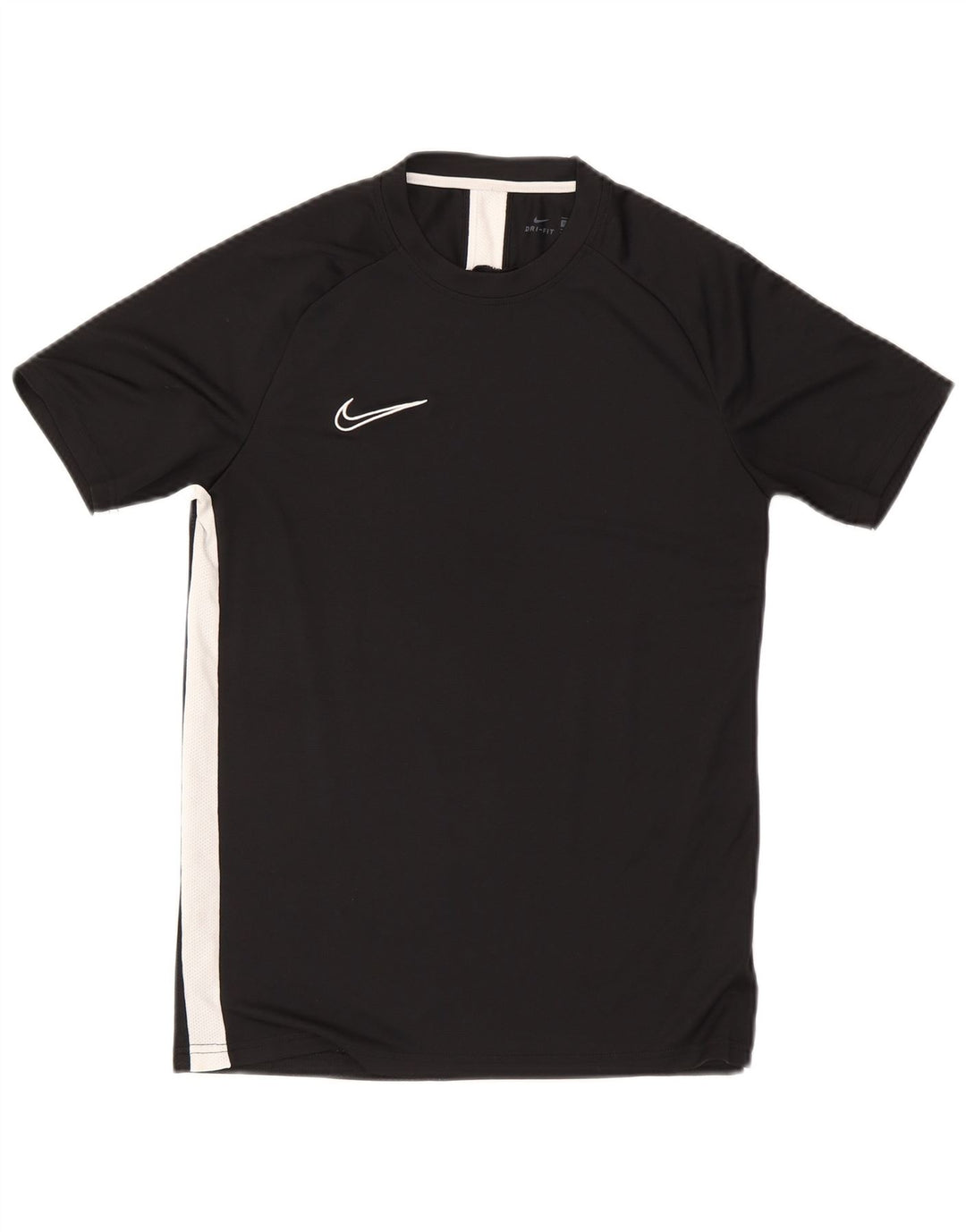 Męski T-shirt Nike Dri Fit Top, średni czarny poliester z blokami kolorów