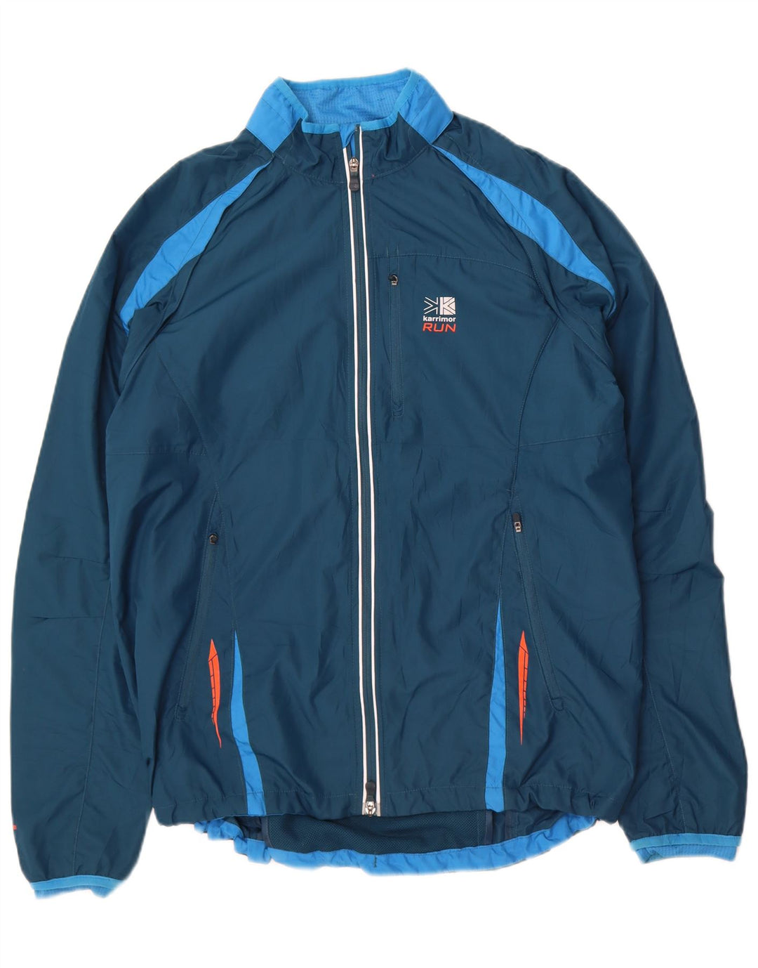 Męska kurtka dresowa Karrimor UK 40, duży niebieski poliester z blokami kolorów