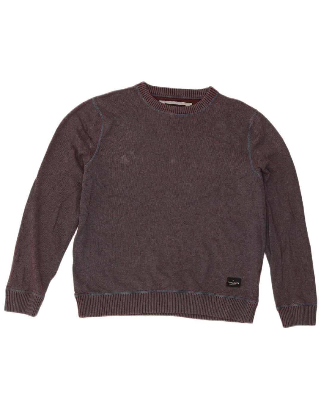 Męska bluza dresowa Quiksilver, średnia bordowa bawełna