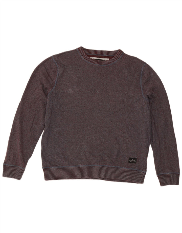 Męska bluza dresowa Quiksilver, średnia bordowa bawełna