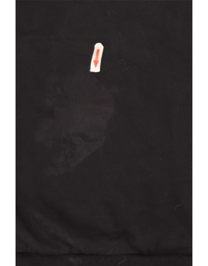Męska bluza z grafiką Puma, mała, czarna, bawełniana