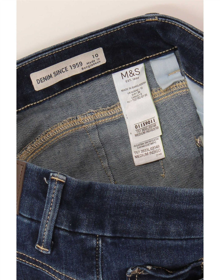 Marks & Spencer Damskie Bermudy Denim Spodenki UK 10 Małe W28 Granatowe