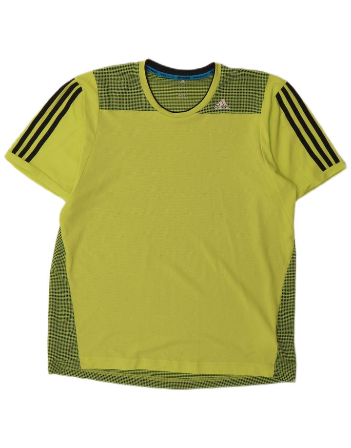 Adidas Męska koszulka Climacool Top, duża, zielona, z poliestru