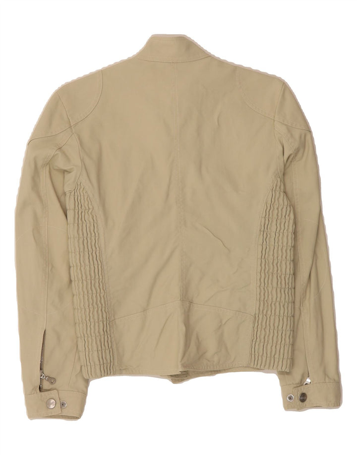 BREMA Womens Bomber Jacket IT 40 Small Beige Polyamide Vintage Brema and Second-Hand Brema from Messina Hembry 