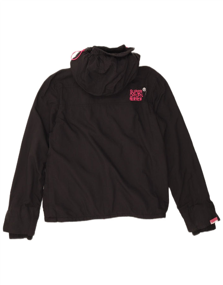 Damska wiatrówka Superdry Graphic UK 14, średnia czarna