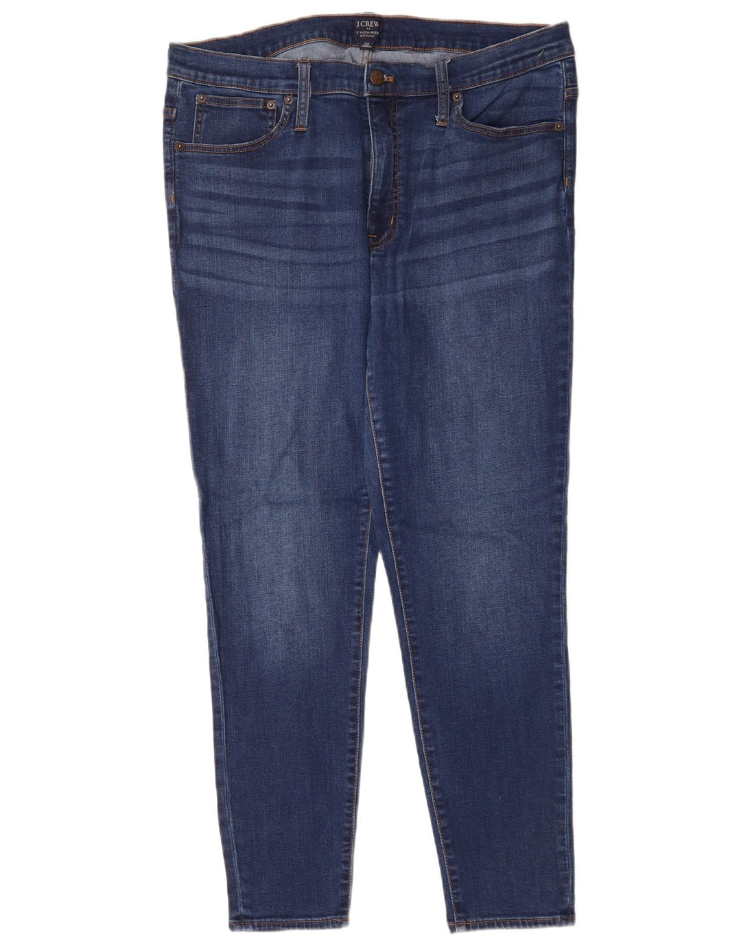 Damskie jeansy skinny J. CREW z wysokim stanem W33 L28 niebieskie