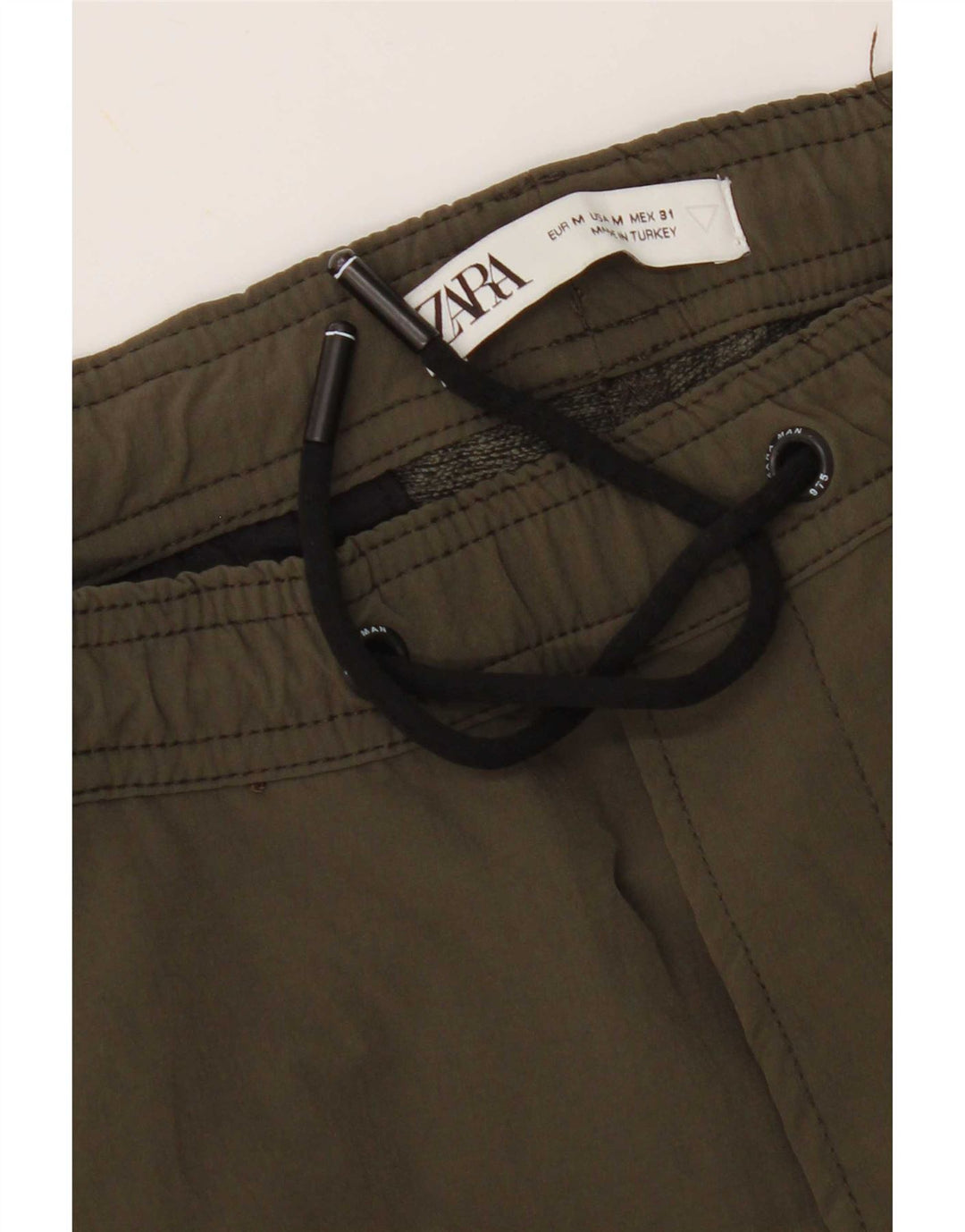 Męskie spodnie dresowe Cargo Zara, średnie khaki