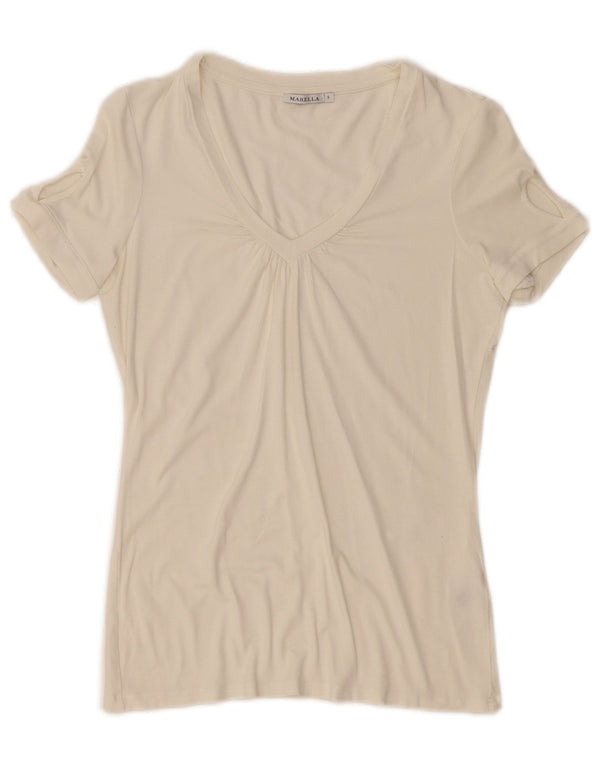 Damska koszulka Marella Top UK 10, mała w kolorze złamanej bieli