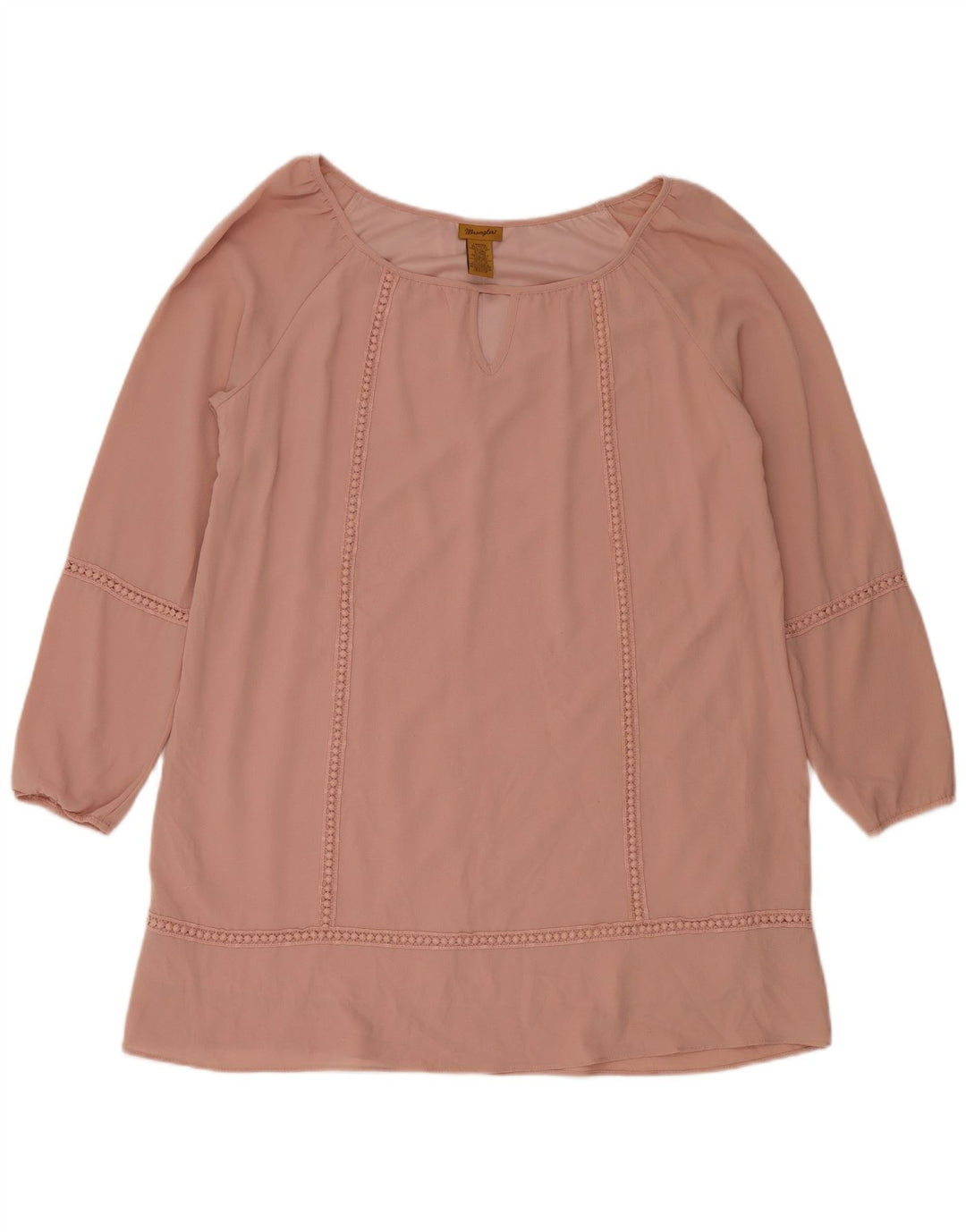 Damska tunika z długim rękawem Wrangler UK 18 XL Różowy poliester