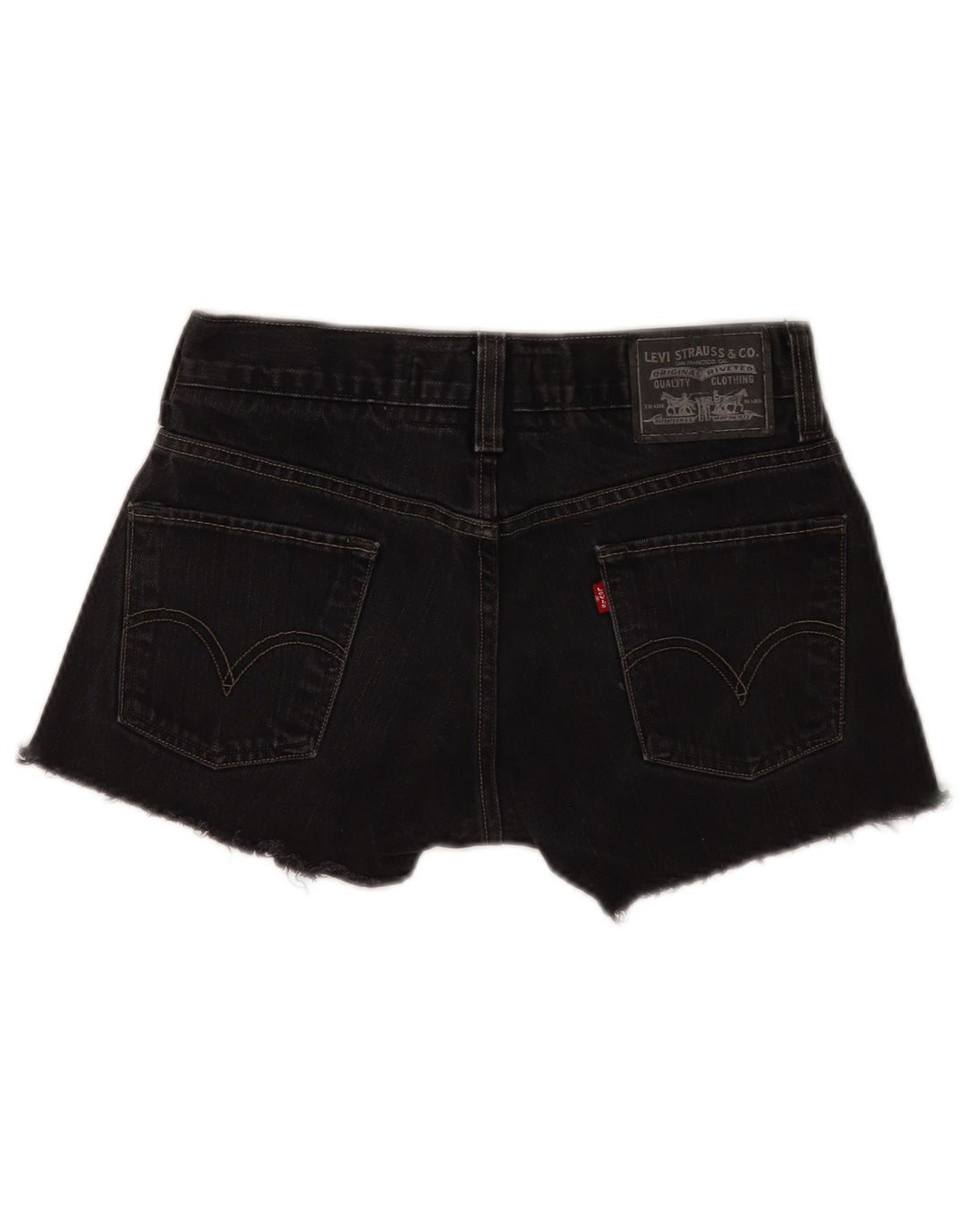 Damskie spodenki jeansowe Levi's 511 Skinny W30 Średnia czarna bawełna