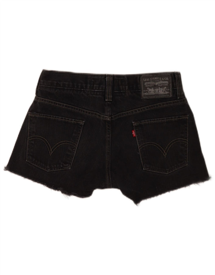 Damskie spodenki jeansowe Levi's 511 Skinny W30 Średnia czarna bawełna