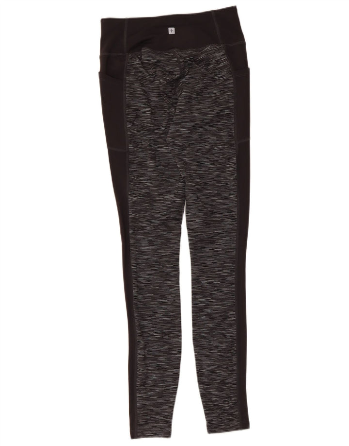 Damskie legginsy Mountain Warehouse UK 8, małe, czarne, poliestrowe plamki