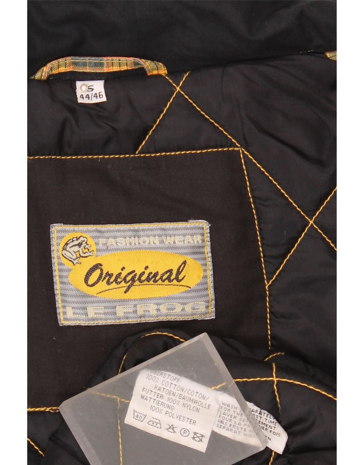 Męska kurtka wiatrówka Le Frog o luźnym kroju IT 46, mała, żółta kratka, bawełniana