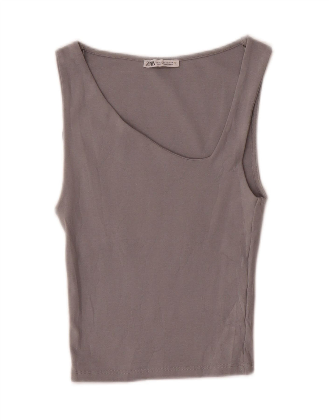 Damski krótki top Zara UK 8 Small Grey