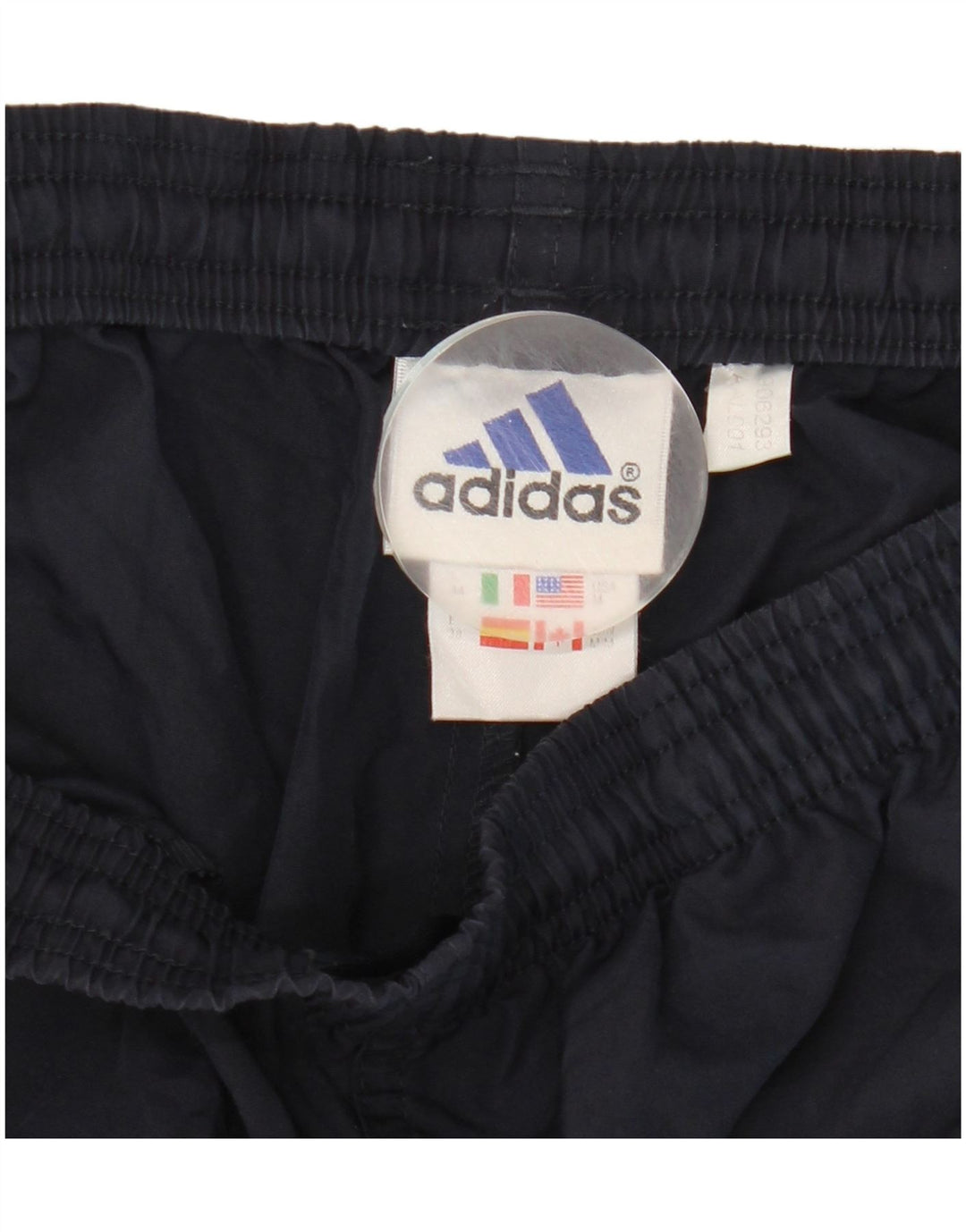 Damskie spodenki sportowe Adidas UK 12 Średni granatowy poliester