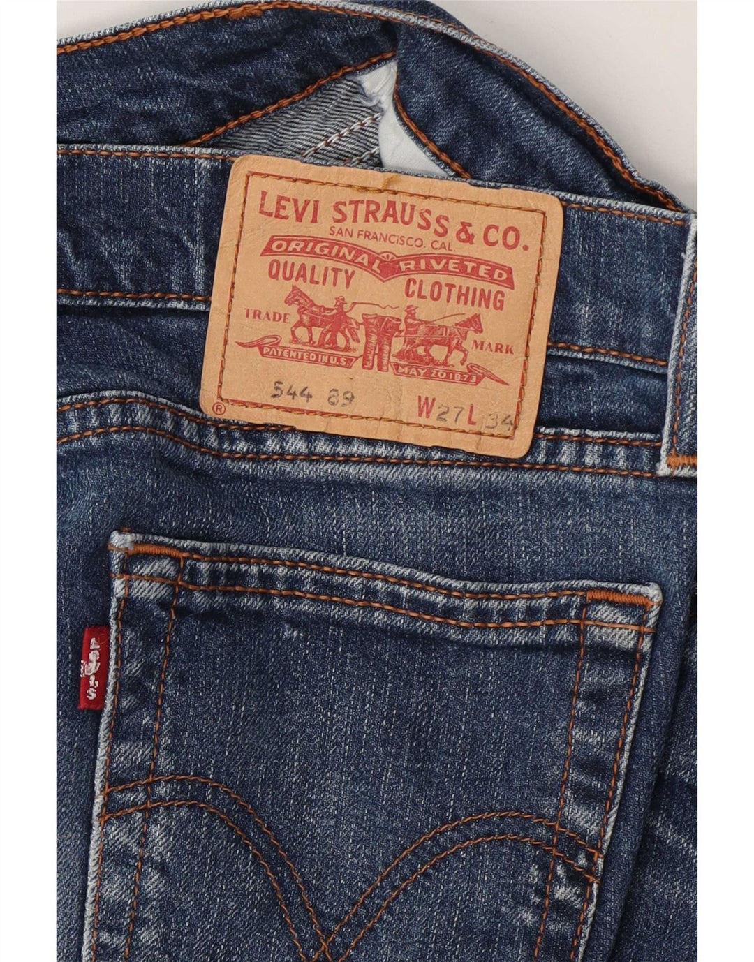 Damskie jeansy Levi's 544 Bootcut W27 L28 Niebieskie